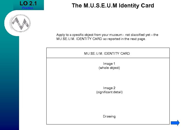 LO 2. 1 Practice The M. U. S. E. U. M Identity Card Apply