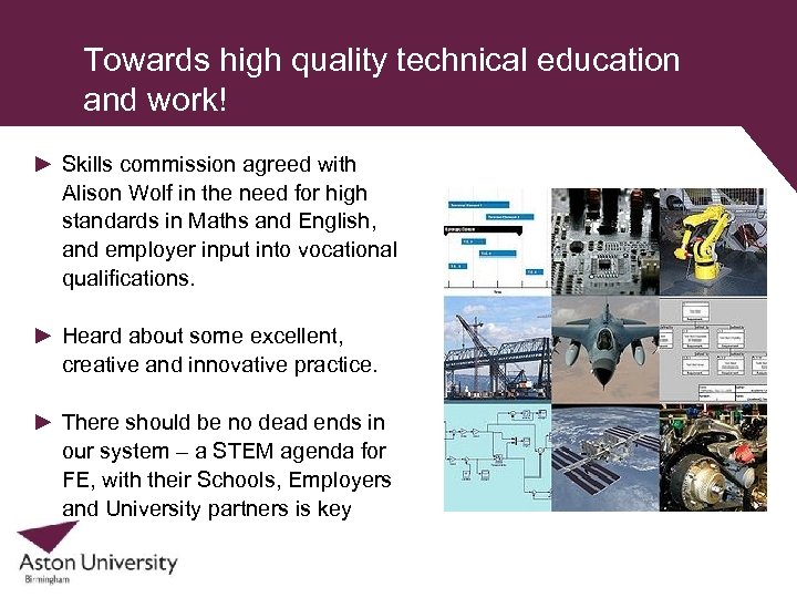 Towards high quality technical education and work! ► Skills commission agreed with Alison Wolf