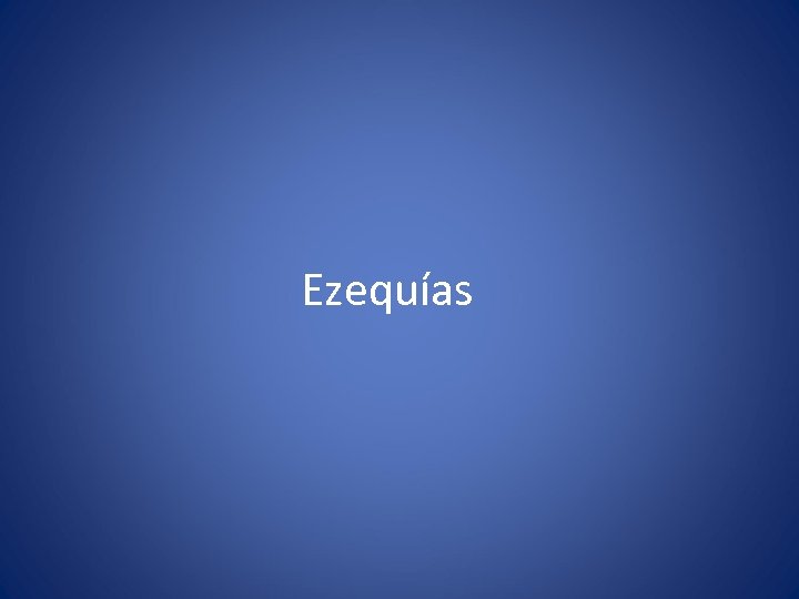 Ezequías 