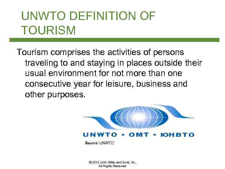 tourism theories definition