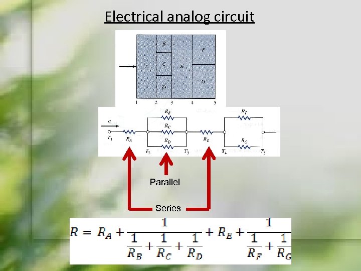 Electrical analog circuit Parallel Series 