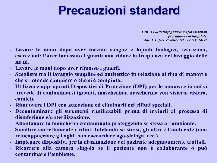Precauzioni standard 