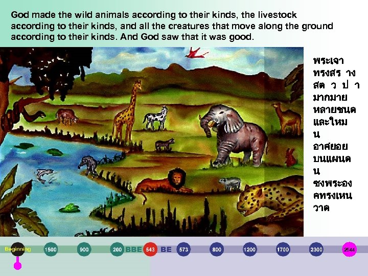 God made the wild animals according to their kinds, the livestock according to their