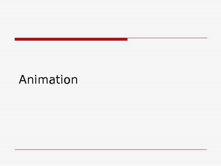 Animation 