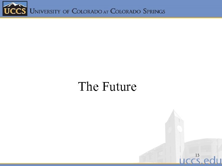 The Future 13 