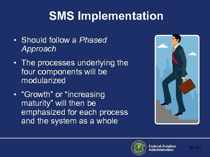 SMS Implementation • Should follow a Phased Approach • The processes underlying the four