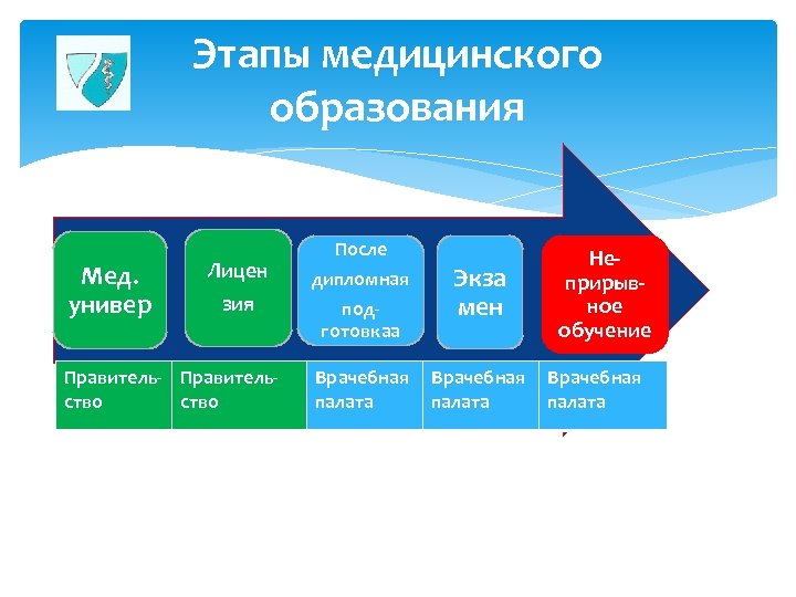 Стадии образования. Этапы мед образования. Этапы обучения в медицинском. Этапы медицинского образования в России. Стадии обучения медицинское обучение.