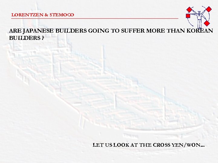 LORENTZEN & STEMOCO _______________________ ARE JAPANESE BUILDERS GOING TO SUFFER MORE THAN KOREAN BUILDERS