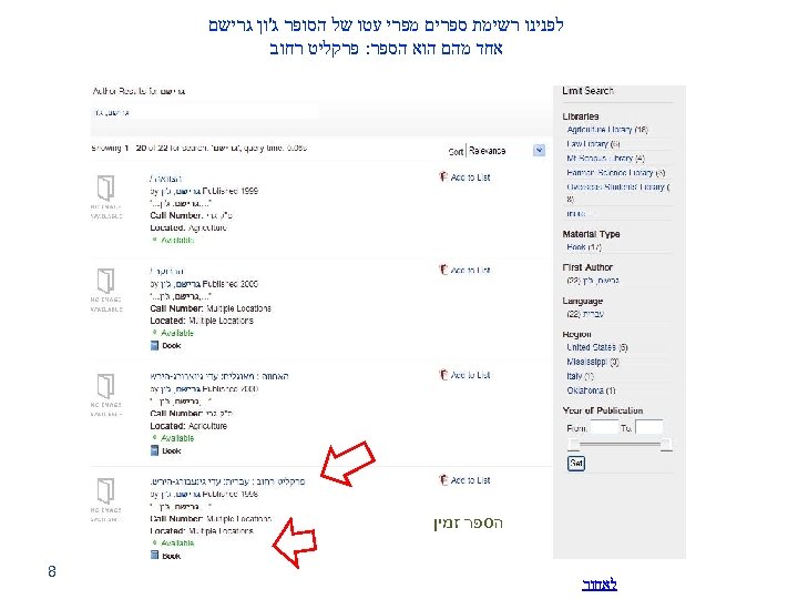  לפנינו רשימת ספרים מפרי עטו של הסופר ג'ון גרישם אחד מהם הוא הספר: