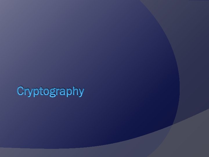 Cryptography 