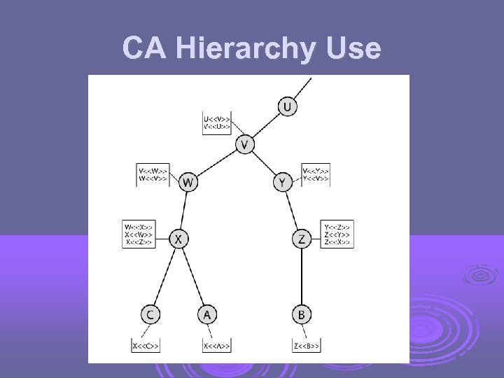 CA Hierarchy Use 