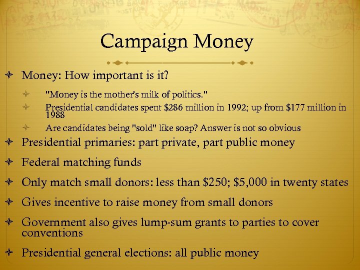 Campaign Money: How important is it? 