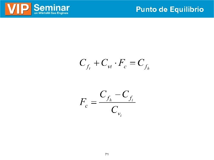 Punto de Equilibrio 71 