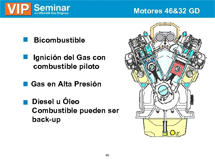Motores 46&32 GD Bicombustible Ignición del Gas con combustible piloto Gas en Alta Presión