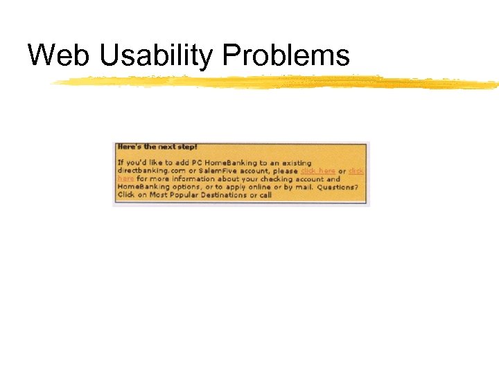 Web Usability Problems 