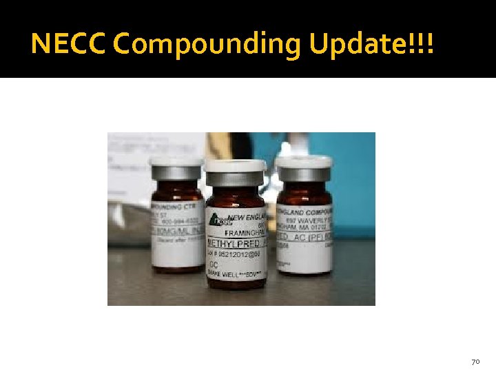 NECC Compounding Update!!! 70 