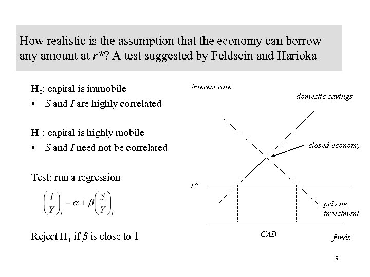 How realistic is the assumption that the economy can borrow any amount at r*?