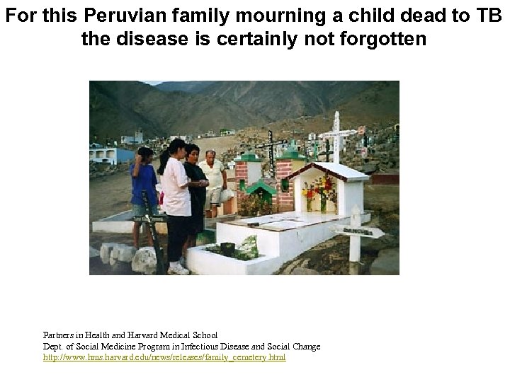 For this Peruvian family mourning a child dead to TB the disease is certainly