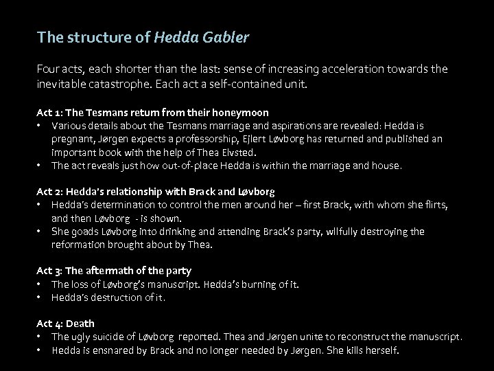Реферат: Hedda Gabbler Essay Research Paper A Craving
