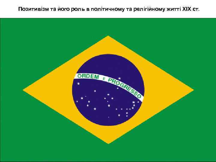 Позитивізм та його роль в політичному та релігійному житті ХІХ ст. 20 