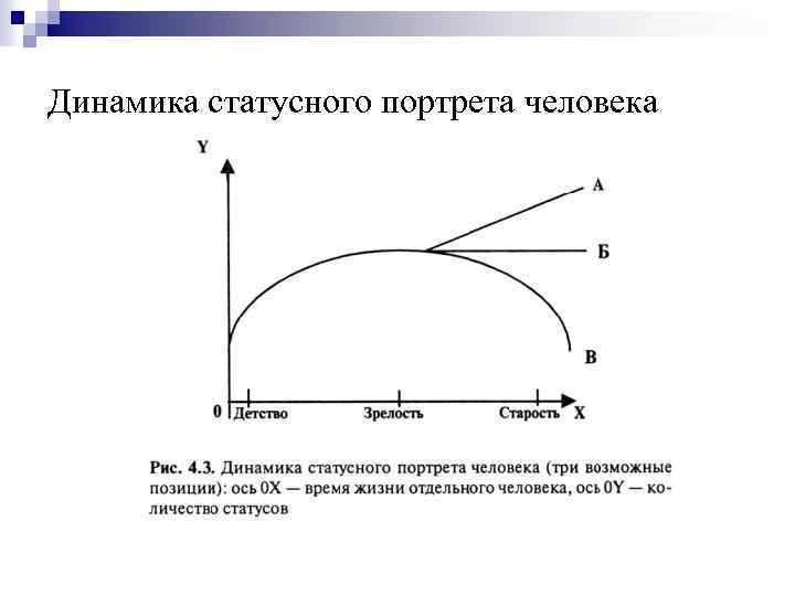 Динамика статусного портрета человека 