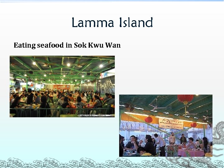 Lamma Island Eating seafood in Sok Kwu Wan 