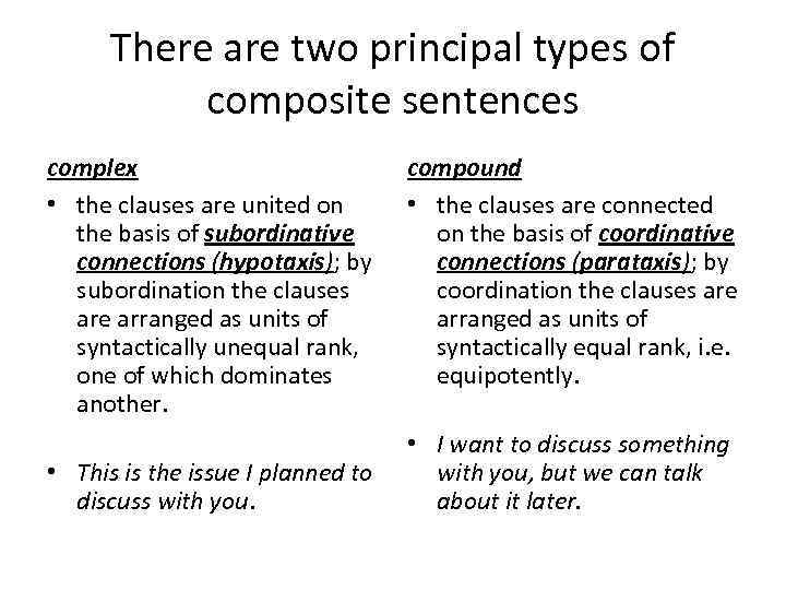 Курсовая работа: Complex composite sentence