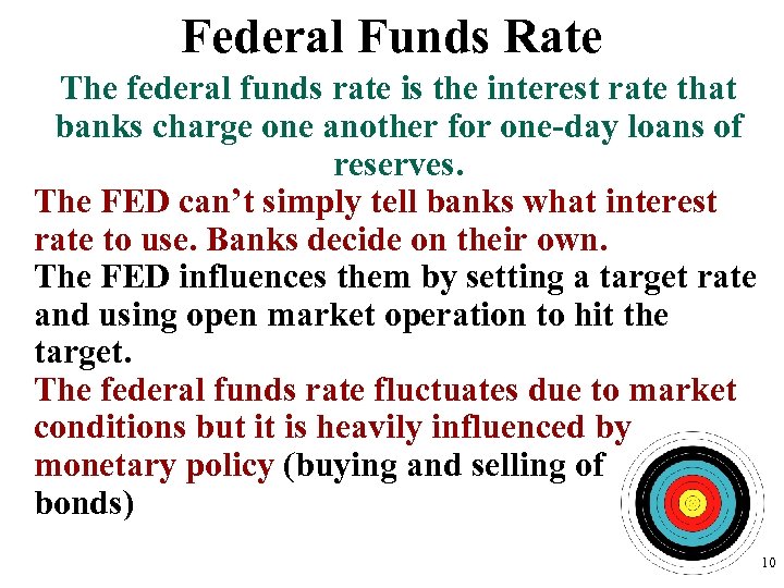 Federal Funds Rate The federal funds rate is the interest rate that banks charge