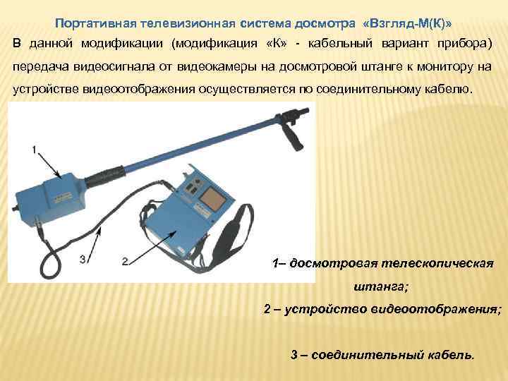 Переданный прибор. Портативные Телевизионные системы досмотра «взгляд-м». Портативная телевизионная досмотровая система. Портативная система досмотра. ПТСД взгляд.