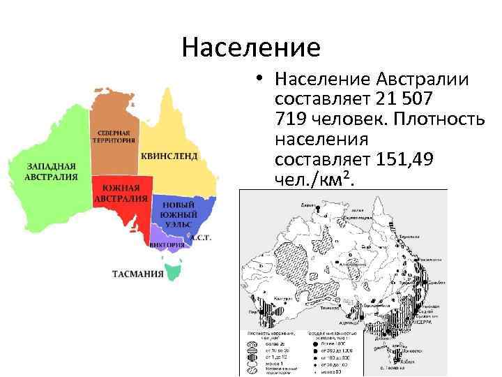 Охарактеризуйте население страны по плану австралия