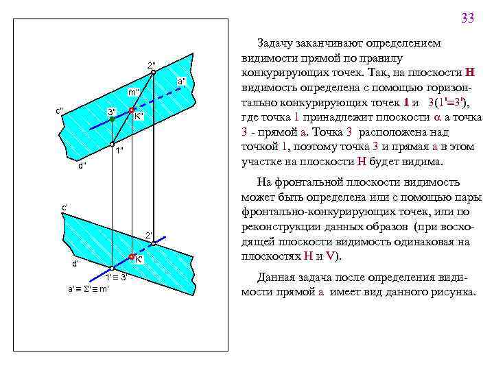 33 2" a" m" c" 3" K" 1" d" c' 2' d' _ _