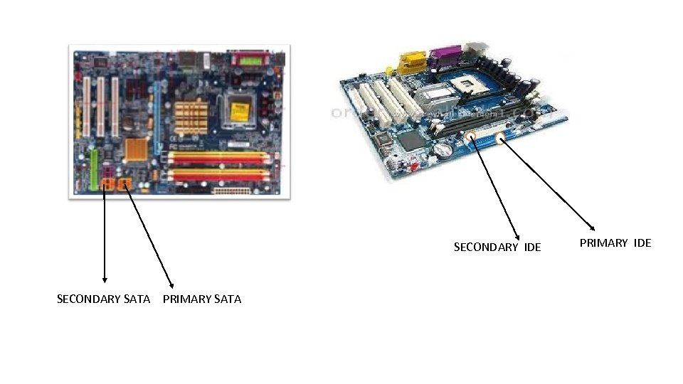SECONDARY IDE SECONDARY SATA PRIMARY IDE 