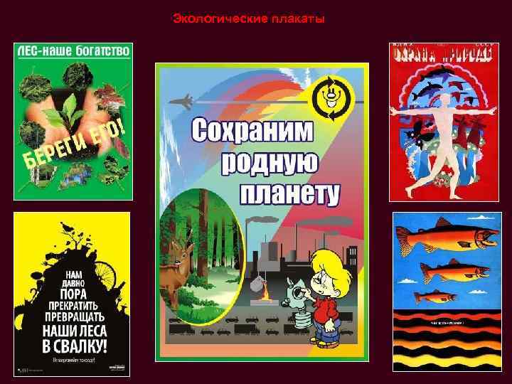 Экологические плакаты 