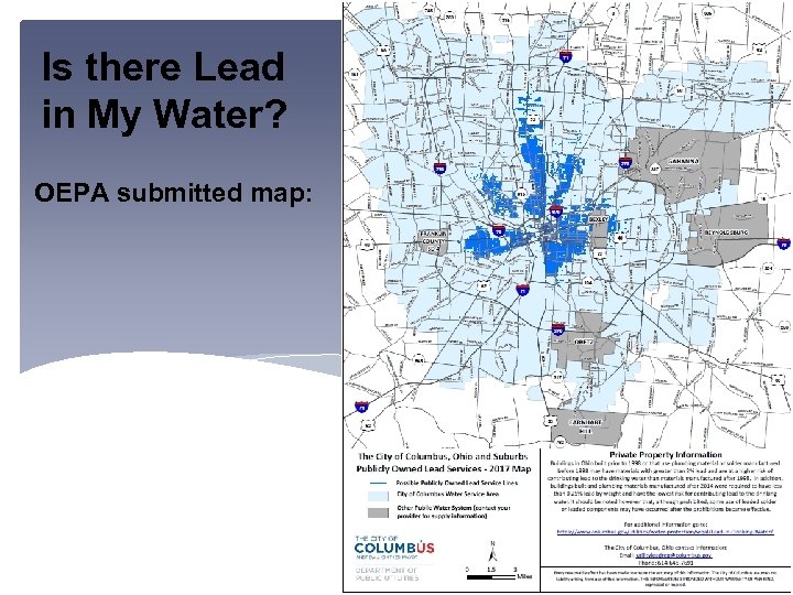 Is there Lead in My Water? OEPA submitted map: 
