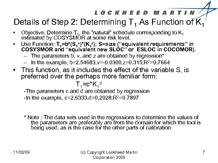 Details of Step 2: Determining T 1 As Function of K 1 • •