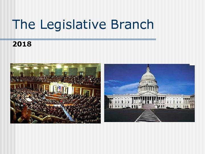 The Legislative Branch 2018 