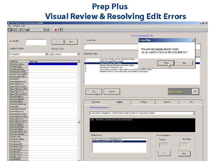 Prep Plus Visual Review & Resolving Edit Errors 