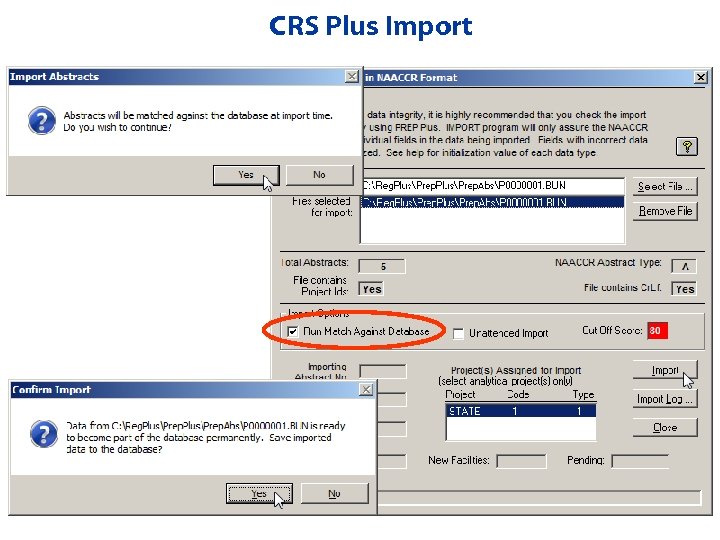 CRS Plus Import 