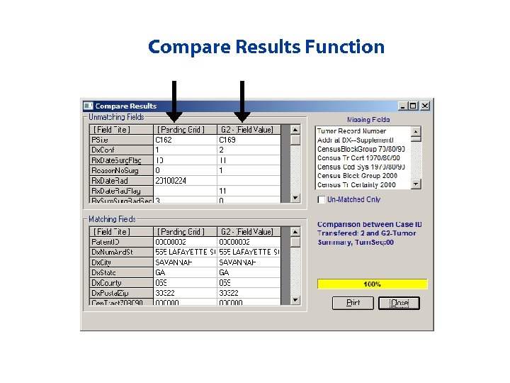 Compare Results Function 