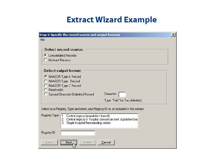 Extract Wizard Example 