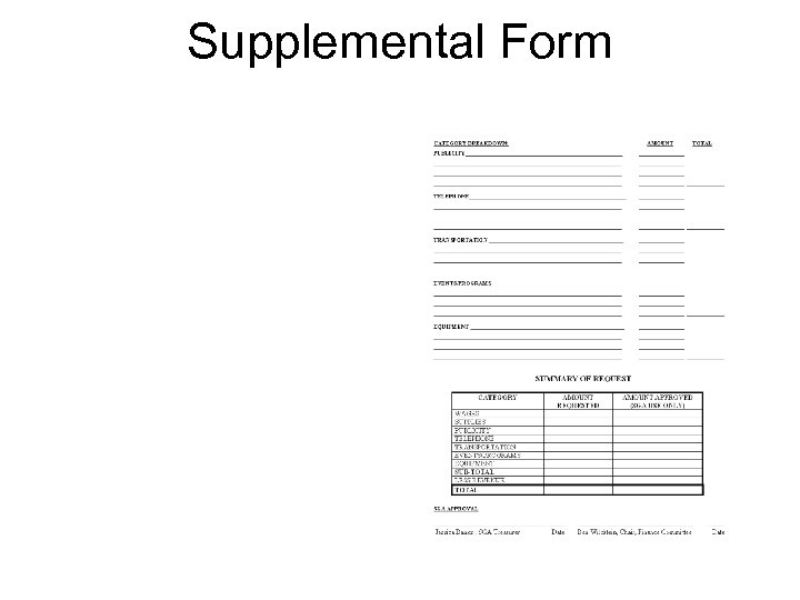 Supplemental Form 