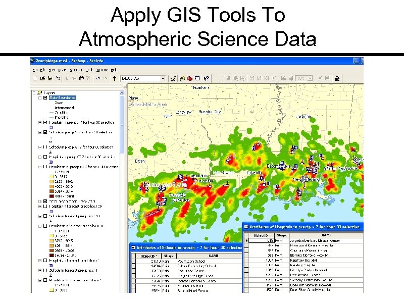Apply GIS Tools To Atmospheric Science Data 