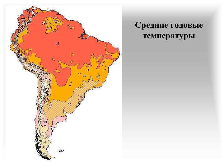 Средние годовые температуры 