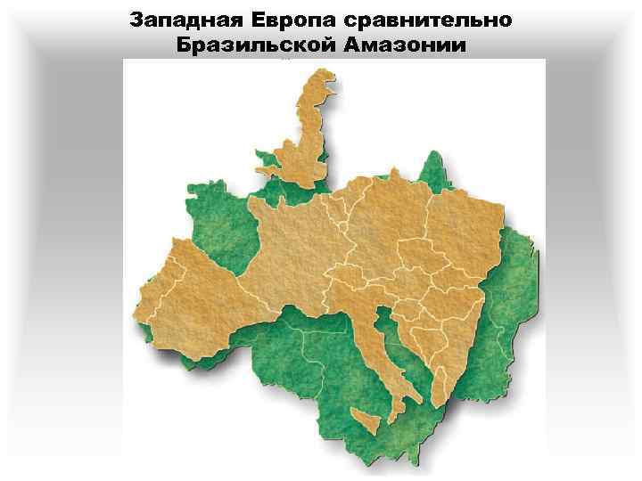 Западная Европа сравнительно Бразильской Амазонии 