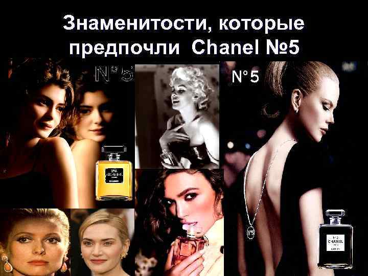 Знаменитости, которые предпочли Chanel № 5 