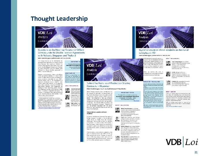 Thought Leadership 31 