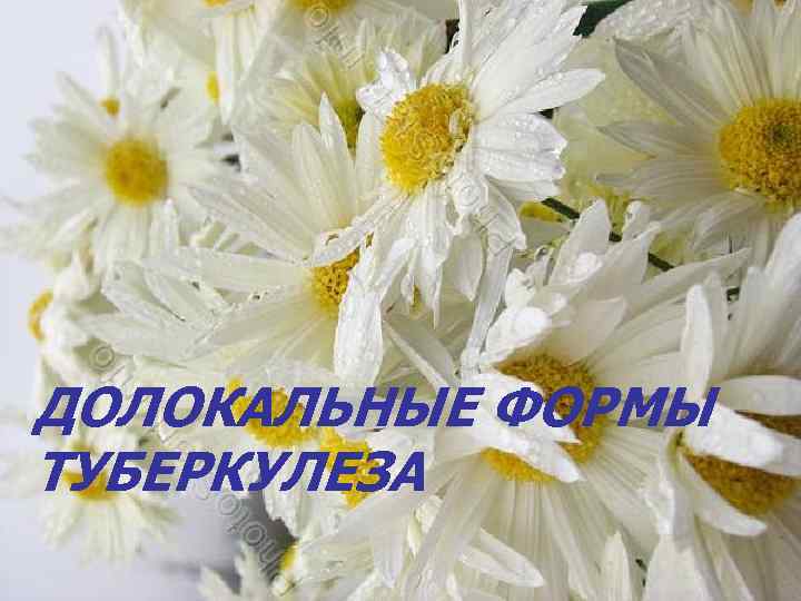 ДОЛОКАЛЬНЫЕ ФОРМЫ ТУБЕРКУЛЕЗА 