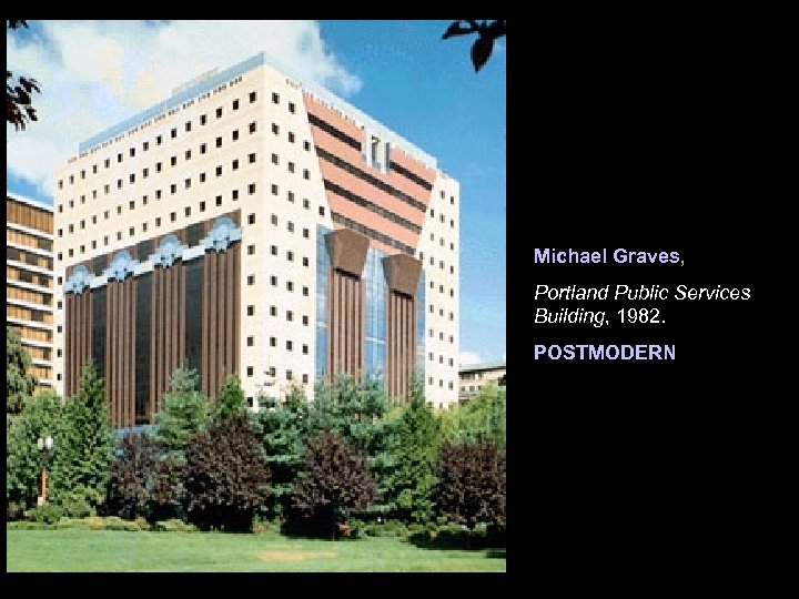 Michael Graves, Portland Public Services Building, 1982. POSTMODERN 