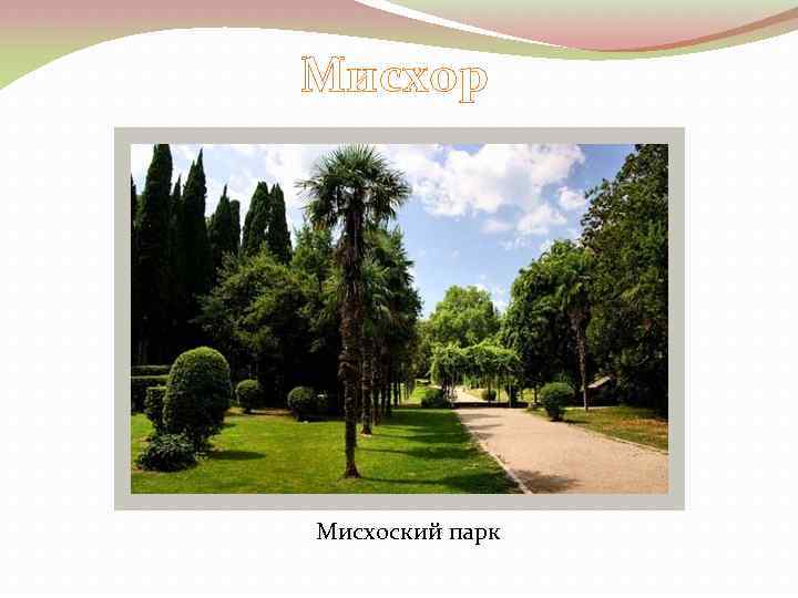 Мисхор Мисхоский парк 