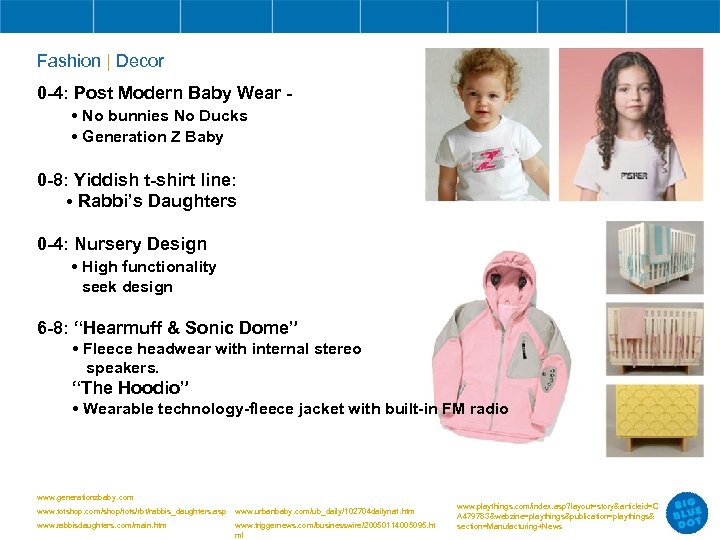 Fashion | Decor 0 -4: Post Modern Baby Wear • No bunnies No Ducks